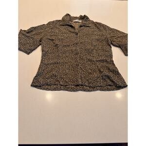 Cut Loose Leopard Print Blouse Medium